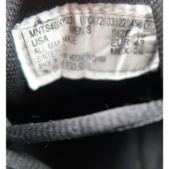 Tredsafe Shoes Men 10 Athletic Trainer Work Comfort Slip Resistant Black Uniform - Picture 11 of 13